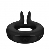 Черное эрекционное кольцо Marry Me Rechargeable Vibrating Cockring - Adrien Lastic - в Махачкале купить с доставкой