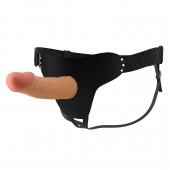 Телесный полый мужской страпон Stark - 17,5 см. - Baile - купить с доставкой в Махачкале