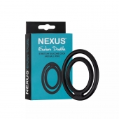 Черное двойное эрекционное кольцо Nexus Enduro Double - Nexus Range - в Махачкале купить с доставкой