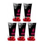 Набор из 5 съедобных лубрикантов JUJU со вкусом малины - JuJu - купить с доставкой в Махачкале