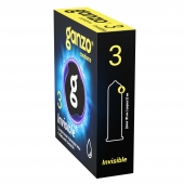 Супертонкие презервативы Ganzo Invisible - 3 шт. - Ganzo - купить с доставкой в Махачкале