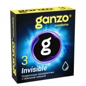 Супертонкие презервативы Ganzo Invisible - 3 шт. - Ganzo - купить с доставкой в Махачкале