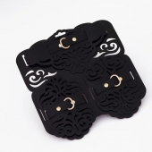 Фигурный набор для БДСМ-игр с узорами и золотистой фурнитурой - Crazy Handmade - купить с доставкой в Махачкале