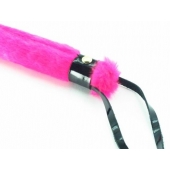 Нежная плеть с розовым мехом BDSM Light - 43 см. - БДСМ Арсенал - купить с доставкой в Махачкале