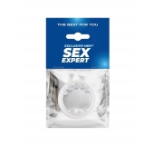 Эрекционное кольцо со стимулирующими шариками сверху и снизу - Sex Expert - в Махачкале купить с доставкой