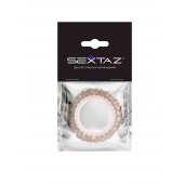 Эрекционное кольцо с бежевыми «ресничками» - Sextaz - в Махачкале купить с доставкой