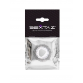 Эластичное эрекционное кольцо с длинными черными «ресничками» - Sextaz - в Махачкале купить с доставкой