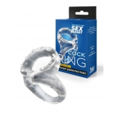 Прозрачное двойное эрекционное кольцо - Sex Expert - в Махачкале купить с доставкой