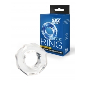 Прозрачное эрекционное кольцо в форме гайки - Sex Expert - в Махачкале купить с доставкой