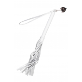 Белая кожаная плеть - 50 см. - Pecado - купить с доставкой в Махачкале