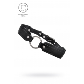 Черный кожаный чокер-ошейник со скруглёнными углами - Pecado - купить с доставкой в Махачкале