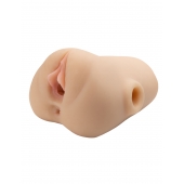 Телесный мастурбатор с вибрацией Double Pounder Vibrating Squeeze Stroker - Pipedream - в Махачкале купить с доставкой