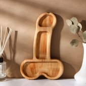 Деревянное блюдо для подачи в форме члена (25 х 16,5 х 1,7 см) - Сима-Ленд - купить с доставкой в Махачкале