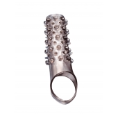 Дымчатая насадка на пенис с шипами и выпуклостями - 12 см. - Sex Expert - в Махачкале купить с доставкой