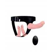 Женский страпон с 3 насадками и вибрацией - Erowoman-Eroman - купить с доставкой в Махачкале