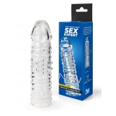 Прозрачная закрытая насадка на пенис - 17 см. - Sex Expert - в Махачкале купить с доставкой