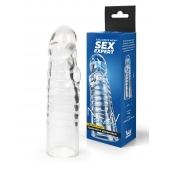 Прозрачная закрытая насадка на член - 15 см. - Sex Expert - в Махачкале купить с доставкой
