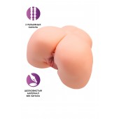Телесный мастурбатор в форме попки с 2 любовными входами - No Name - в Махачкале купить с доставкой
