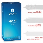 Презервативы OKOTO Mega Mix - 18 шт. - Sitabella - купить с доставкой в Махачкале