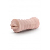 Телесный мастурбатор-ротик Nicole Vibrating Masturbator - Blush Novelties - в Махачкале купить с доставкой