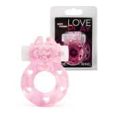 Розовое эрекционное виброкольцо в форме зайчика - 1137 - в Махачкале купить с доставкой