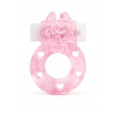 Розовое эрекционное виброкольцо в форме зайчика - 1137 - в Махачкале купить с доставкой