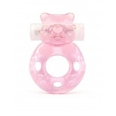 Розовое эрекционное виброкольцо в форме мишки - 1137 - в Махачкале купить с доставкой