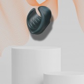 Серый сквозной мастурбатор с вибрацией Manwan Starter - Manwan - в Махачкале купить с доставкой