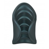 Серый сквозной мастурбатор с вибрацией Manwan Starter - Manwan - в Махачкале купить с доставкой