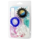 Набор из 3 эрекционных колец разного цвета и рельефа - Boys of Toys - в Махачкале купить с доставкой