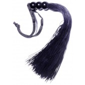 Черная силиконовая плетка - 25,4 см. - Boys of Toys - купить с доставкой в Махачкале