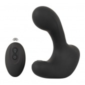 Черная анальная вибропробка с функцией расширения RC Butt Plug with 3 functions - Orion - в Махачкале купить с доставкой