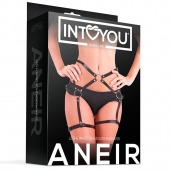 Черные стрепы на бёдра Aneir - Intoyou - купить с доставкой в Махачкале