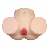 Телесный мастурбатор с 2 любовными отверстиями Olivia - Baile - в Махачкале купить с доставкой