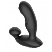 Черный вибромассажер простаты с вращающимся шариком - Secwell - в Махачкале купить с доставкой