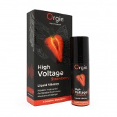 Жидкий вибратор Orgie High Voltage Strawberry - 15 мл. - ORGIE - купить с доставкой в Махачкале