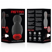 Черно-красный мастурбатор с вибрацией и всасыванием - JAMYJOB - в Махачкале купить с доставкой