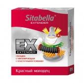 Стимулирующая насадка Sitabella Extender  Красный молодец - Sitabella - купить с доставкой в Махачкале