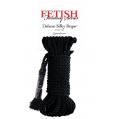 Черная веревка для фиксации Deluxe Silky Rope - 9,75 м. - Pipedream - купить с доставкой в Махачкале
