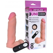 Фаллическая насадка Харнесс UNICOCK 8  с вибрацией - 20 см. - LOVETOY (А-Полимер) - купить с доставкой в Махачкале