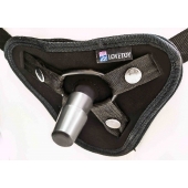 Страпон с 2 насадками и вибрацией UniStrap - 19 и 12 см. - LOVETOY (А-Полимер) - купить с доставкой в Махачкале