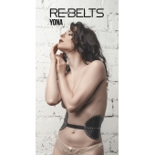 Пояс с клёпками Yona Black - Rebelts - купить с доставкой в Махачкале
