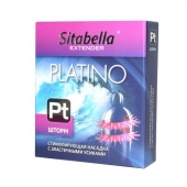 Стимулирующая насадка со спиралью из усиков Platino  Шторм - Sitabella - купить с доставкой в Махачкале