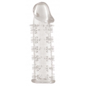 Гелевая прозрачная насадка с шипами - 12 см. - Toyfa Basic - в Махачкале купить с доставкой