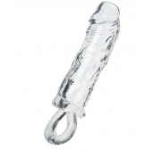 Прозрачная насадка с петлёй для фиксации - 14 см. - ToyFa - в Махачкале купить с доставкой