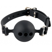 Силиконовый кляп-шар с отверстиями для дыхания Silicone Breathable Ball Gag Small - Pipedream - купить с доставкой в Махачкале