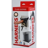 Насадка-фаллоимитатор на кожаных трусиках Harness Ultra Realistic 7  - 18 см. - LOVETOY (А-Полимер) - купить с доставкой в Махачкале