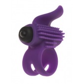 Эрекционное кольцо с подхватом мошонки и стимуляцией клитора Bullet Lastic Ring - Adrien Lastic - в Махачкале купить с доставкой