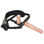 Женский страпон с вагинальной пробкой Woman Strap - 18 см. - LOVETOY (А-Полимер) - купить с доставкой в Махачкале