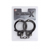 Чёрные наручники из листового металла BONDX METAL CUFFS BLACK - Dream Toys - купить с доставкой в Махачкале